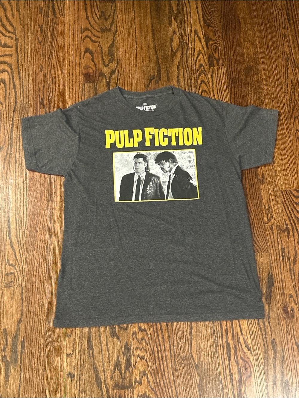 Pulp Fiction Graphic Tee - Charcoal Gray Size XL RIPPLE JUNCTION